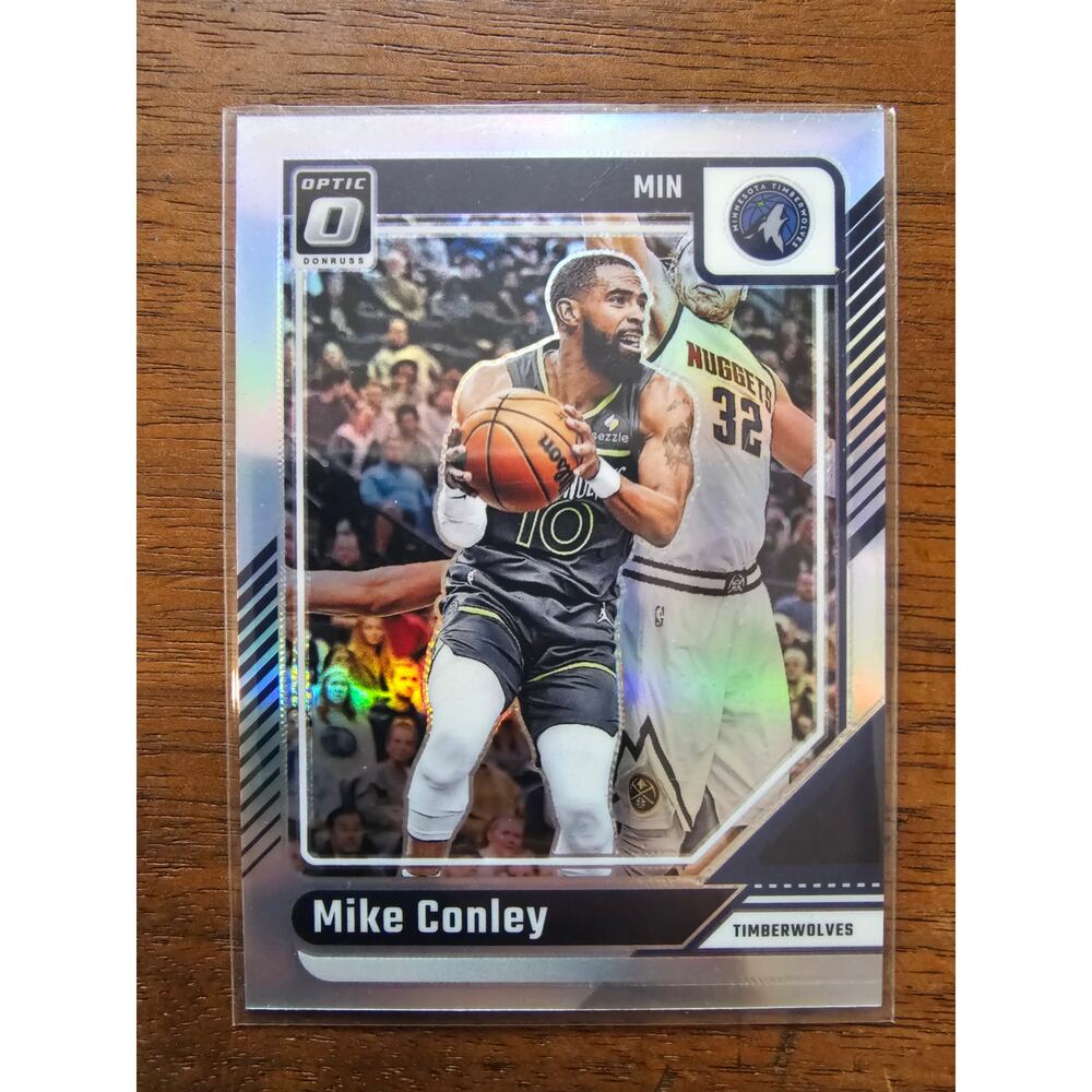 Mike Conley 2024-2025 Donruss Optic #99 - Silver Prizm - TImberwolves - NBA